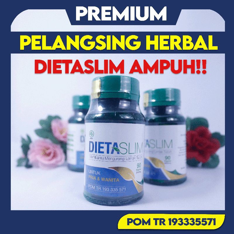 Pelangsing Herbal Dieta Slim Ampuh Mengatasi Lemak dan Memperlancar Pencernaan Resmi BPOM