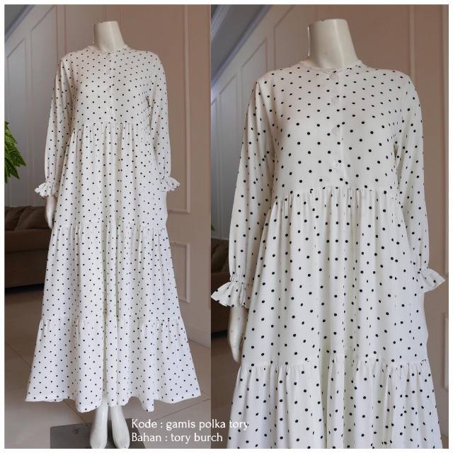 Gamis polka tory BY DISIKO ORIGINAL