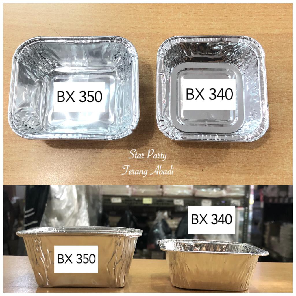 Aluminium Foil Tray Cup Kotak BX340 BX350 per 10 pcs Ready