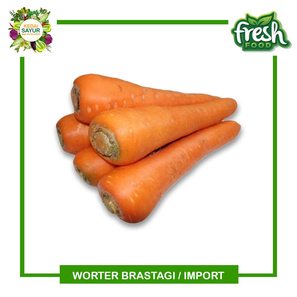 

Wortel Import Brastagi Besar Segar 250-300 Gram - Gerai Sayur Segar Depok