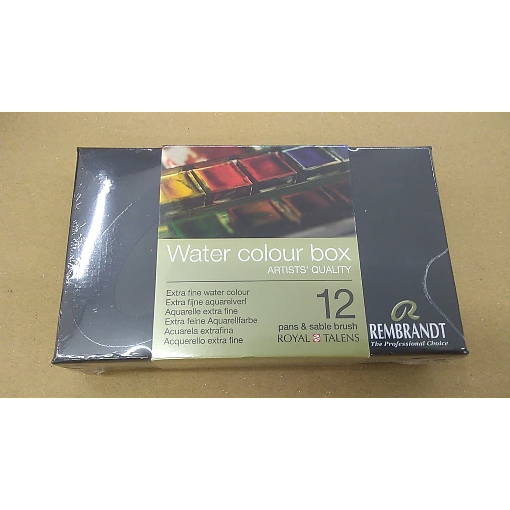 

Rembrandt Water Colour Metal Basic Set Pans - 12. Cat Air. Watercolor
