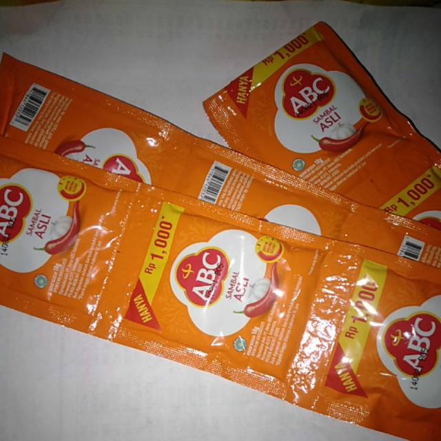 

Saus ABC shachet 18 gr x 10 pcs