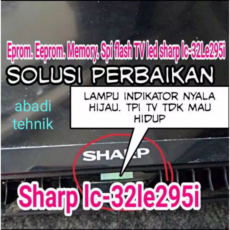 Ic eprom memory tv led sharp lc-32le295i