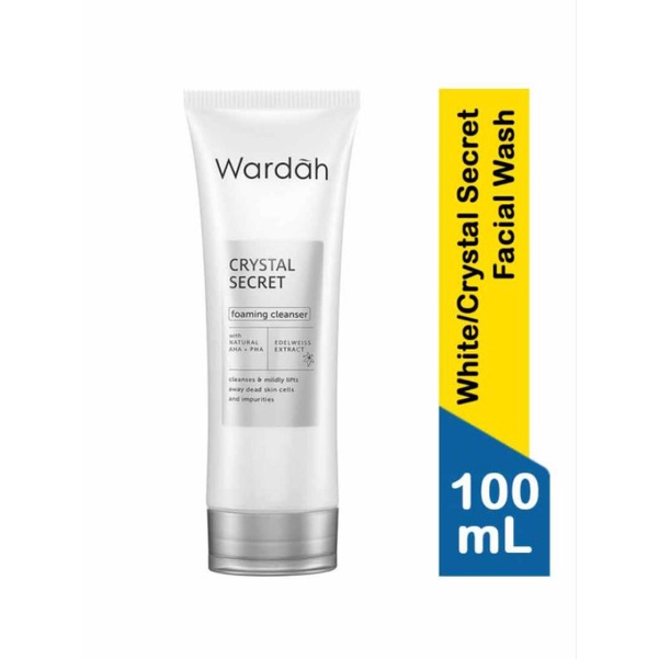 Facial Foam Wardah White Secret/Crystal Secret 100ML