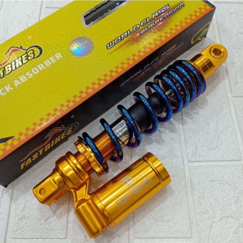 Shok  Shock Shockbreaker Belakang Tabung Bawah Fastbikes Twotone Ukuran 310/330mm semua motor metic