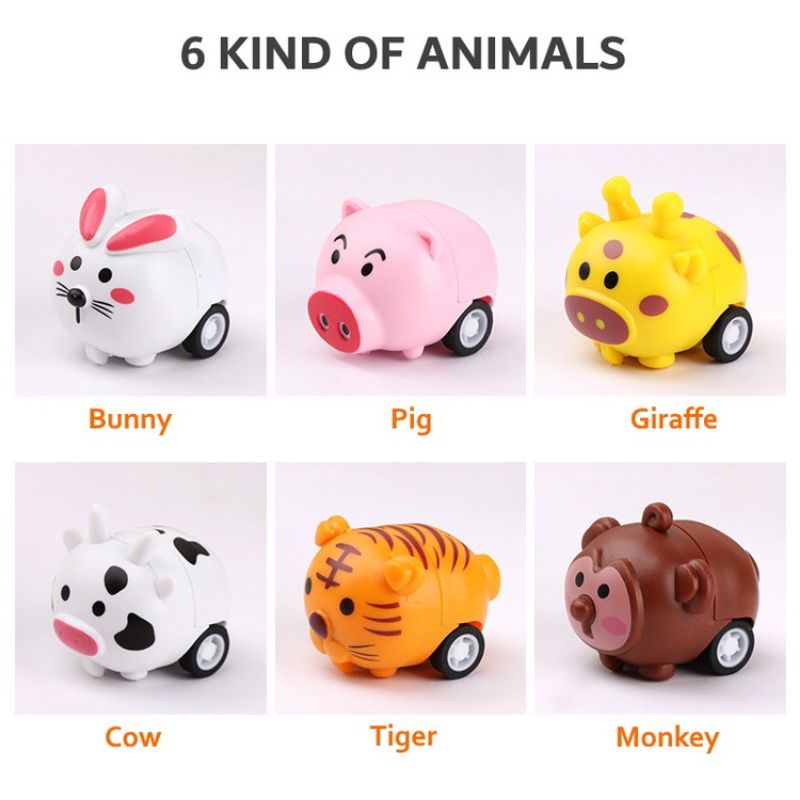 Mainan Pullback Animal, Mainan Pull back Hewan