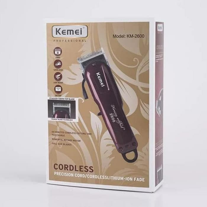 Mesin Cukur Rabut Alat Clipper Kemei 2600