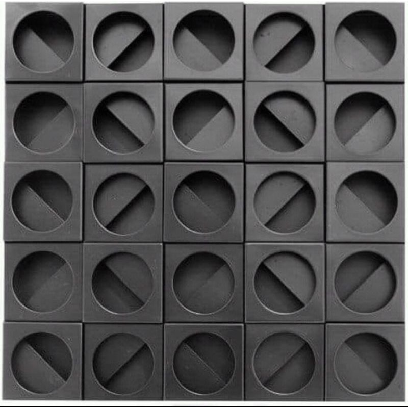 Roster Loster Modern/Roster Beton/Roster Minimalis/Lobang angin lingkaran abu