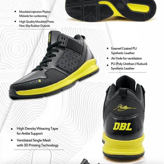 ORIGINAL ARDILES Ardilles DBL AZA5 AZA 5 SEPATU BASKET