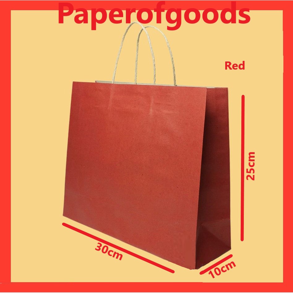 

Paperbag paper bag kantong kertas warna merah