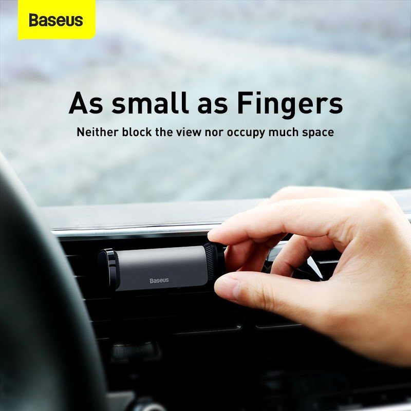 Baseus Steel Cannon Air Outlet Car Mount Holder Handphone di AC Mobil