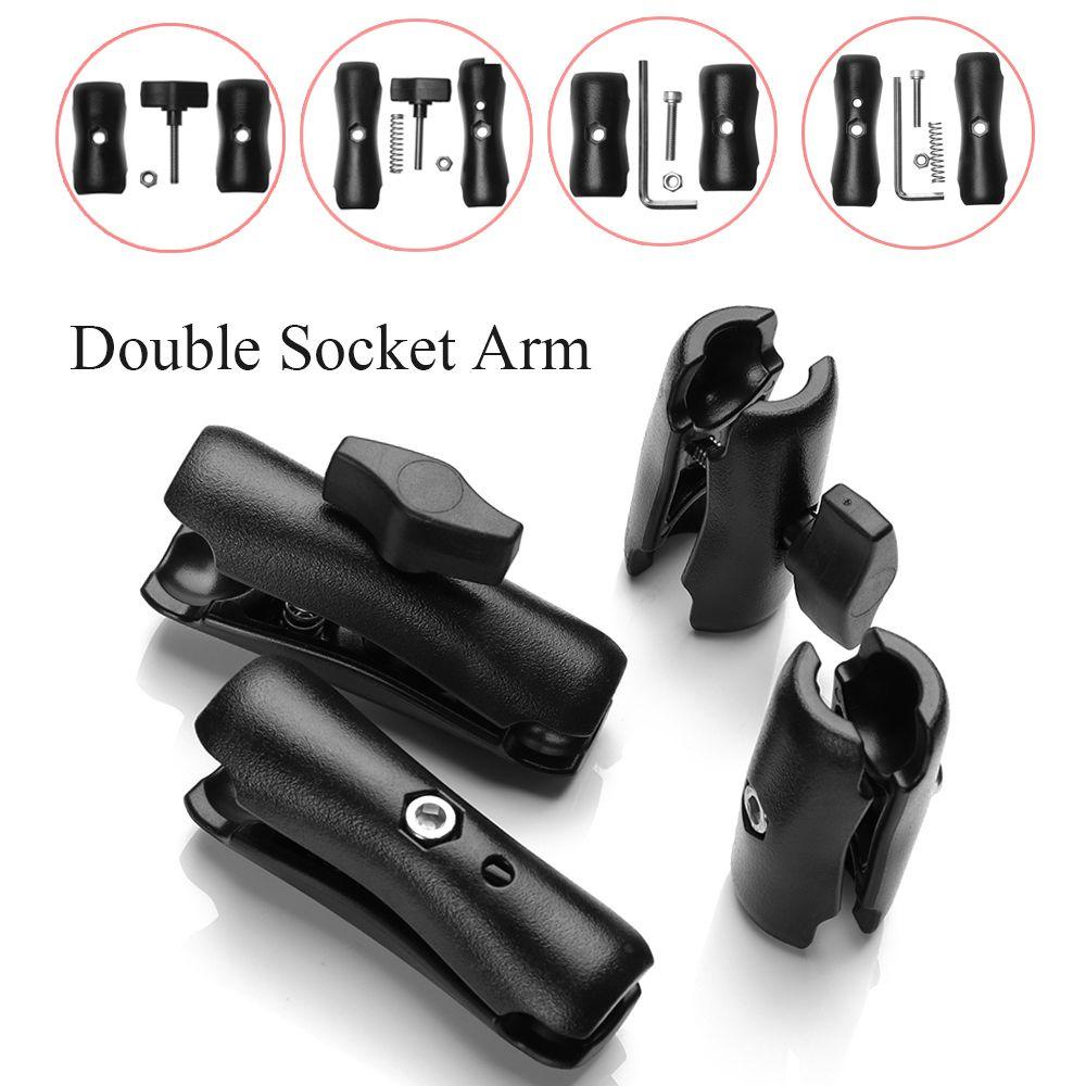 Pineapple 65mm Atau 95mm Double Socket Arm Detachable Sepeda Motor Action Camera Aksesoris Phone Holder