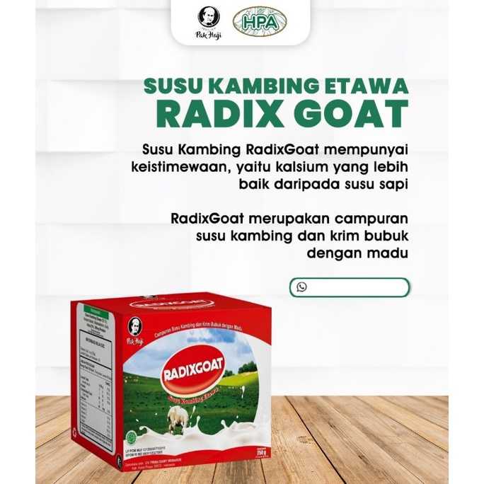 

SUSU KAMBING ITAWA RADIX GOAT