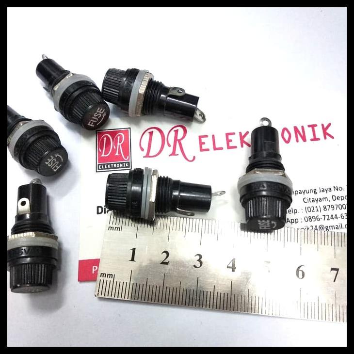 Box Fuse 5X20Mm Holder 15A 125Vac 125V Kaca Sekring Rumah Sekering Kode 1355