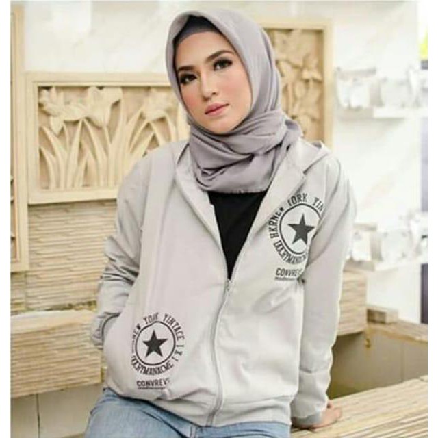 damai fashion jakarta - jaket sweater hoodie wanita ANABEL 3 warna - konveksi murah tanah abang