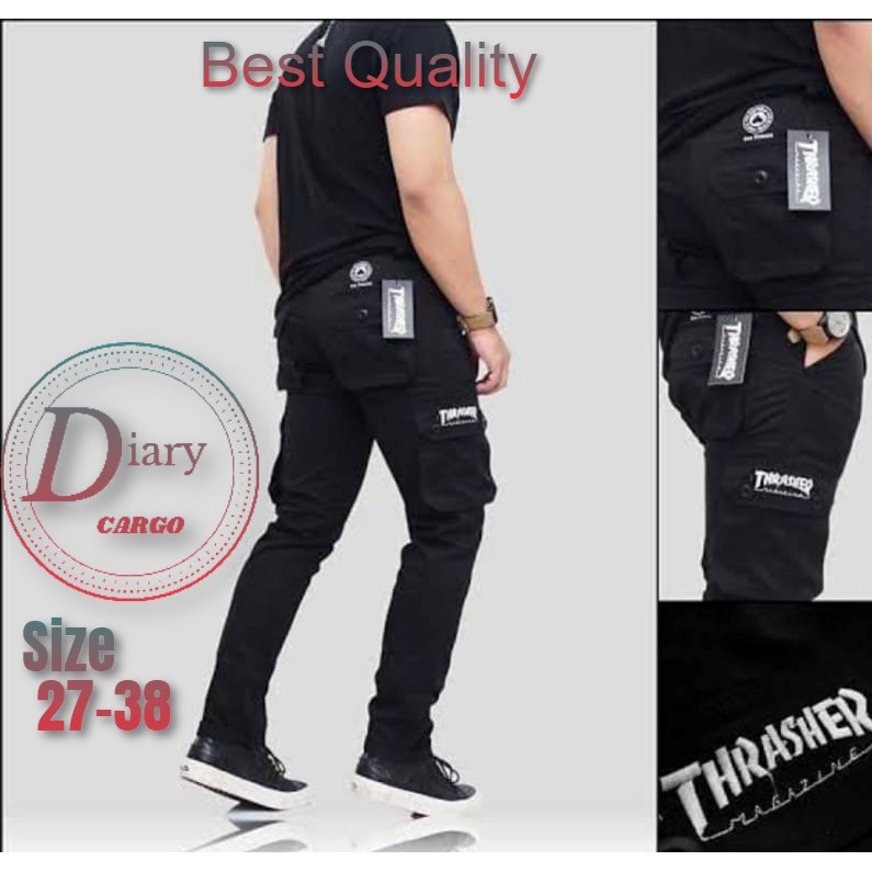 Celana Cargo Panjang Pria Original Jumbo Slimfit Army Laki Laki Murah Loreng Kargo Pant Big Size Dew