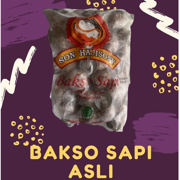 

bakso sapi son haji sony lampung plus bumbu