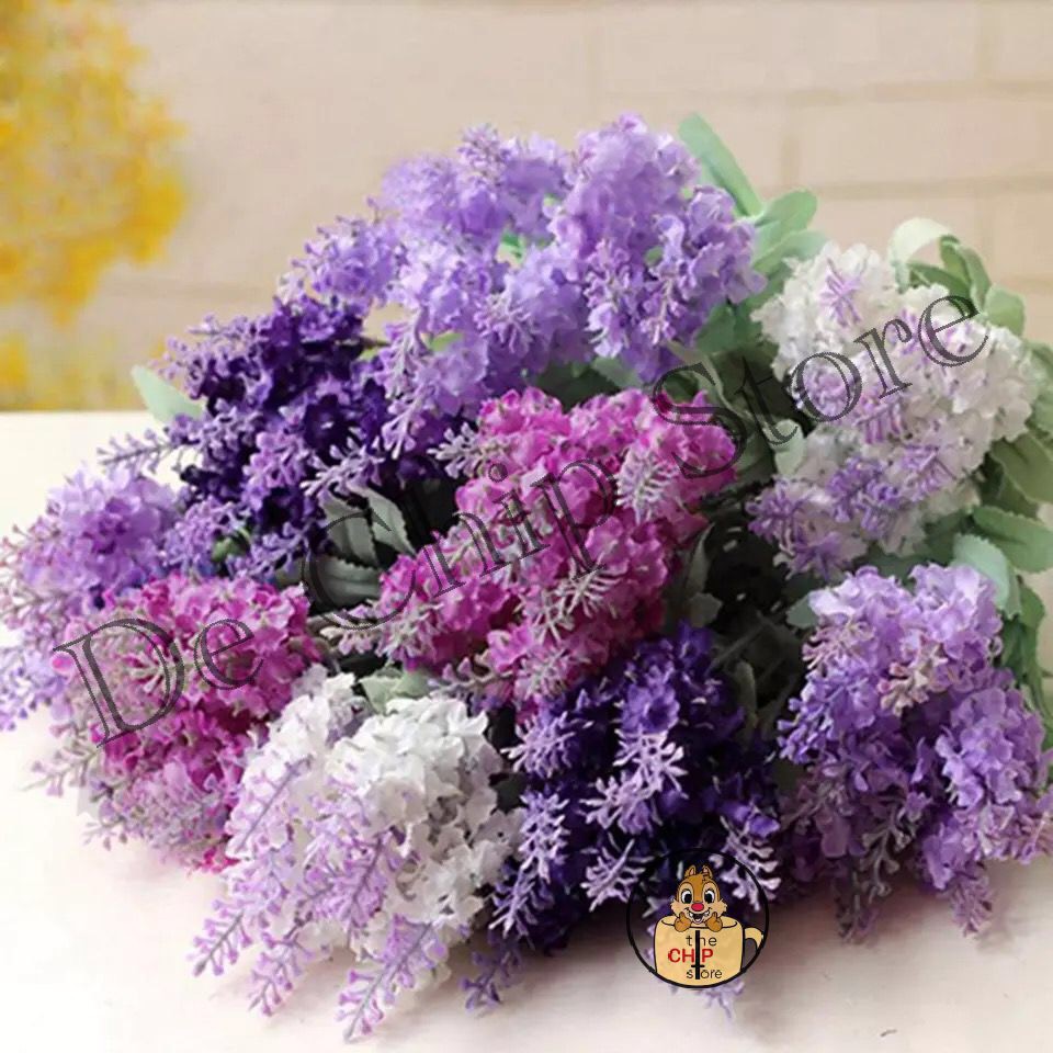 Bunga Lavender Artificial Flower Buket Bunga Plastik Shopee Indonesia 