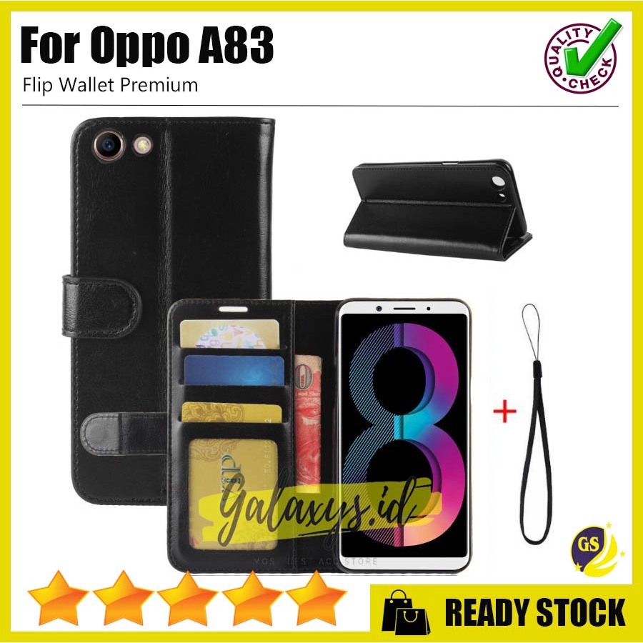 Case OPPO F1s F1 F3 Plus F5 F7 A37F A37 A39 A57 A71 A83 A57 4G 2022 Neo9 flip Cover Wallet Dompet Kulit Leather