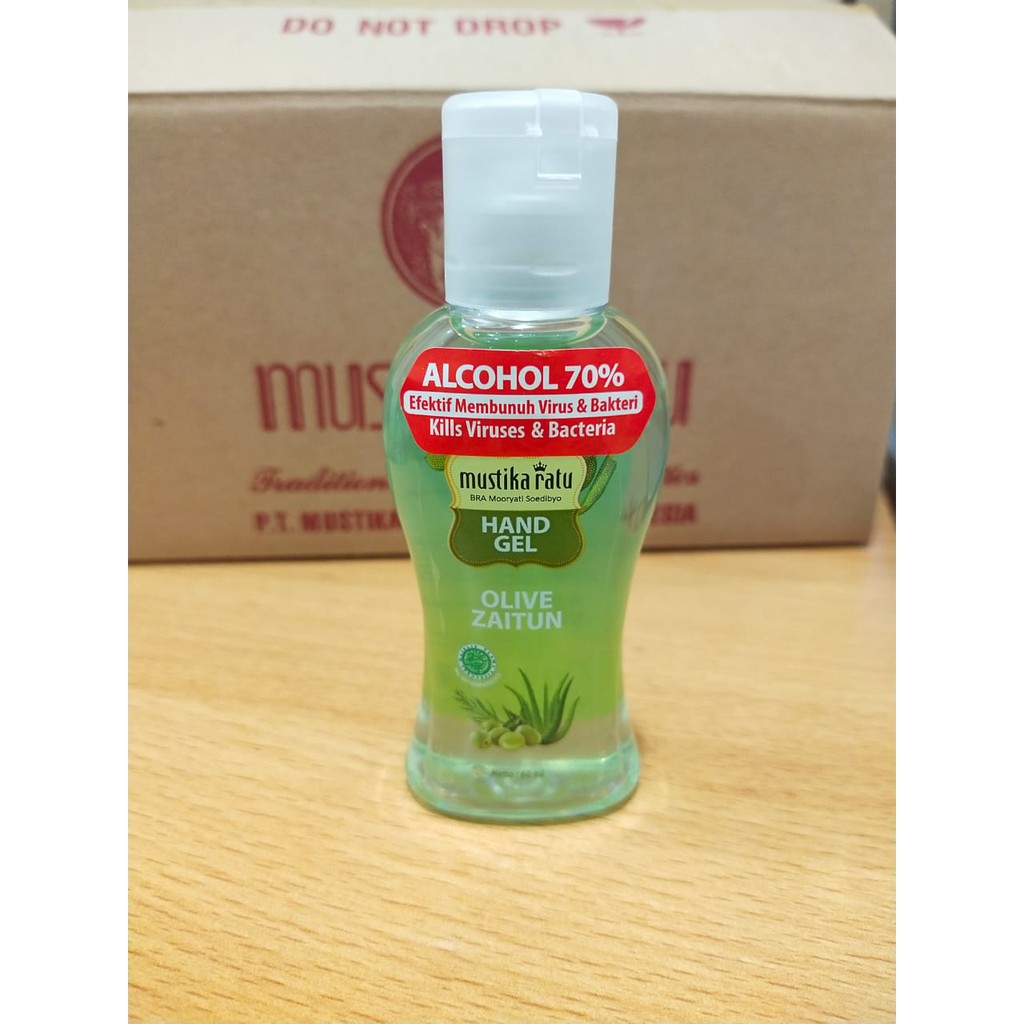 Hand Gel Mustika Ratu Zaitun Antiseptic Hand Sanitizer Olive 60 ml - HGM60ml