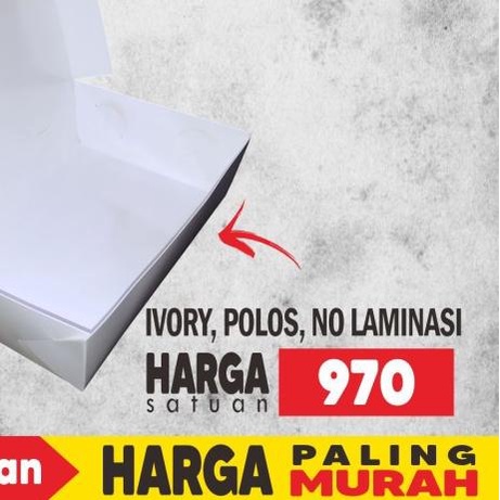 ♥ PAPER LUNCH BOX POLOS, BOX MAKANAN, KOTAK MAKANAN, LUNCH BOX LARGE ✵