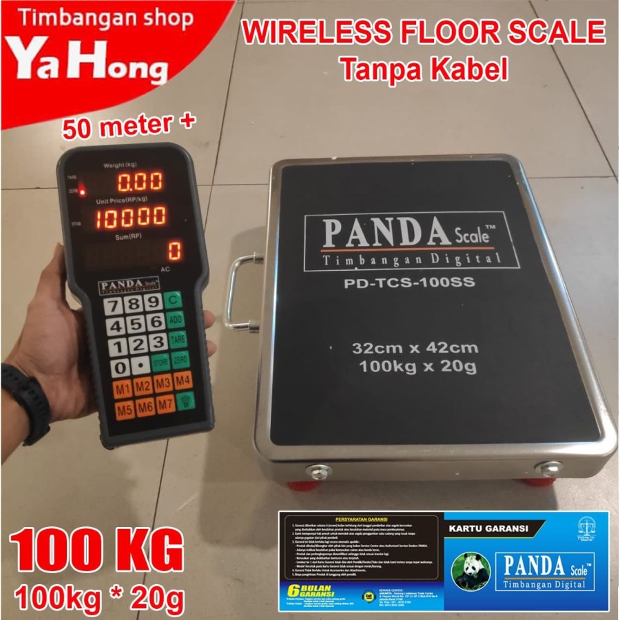 Timbangan Digital Barang Ekspedisi Wireless Tanpa Kabel 100kg 20g