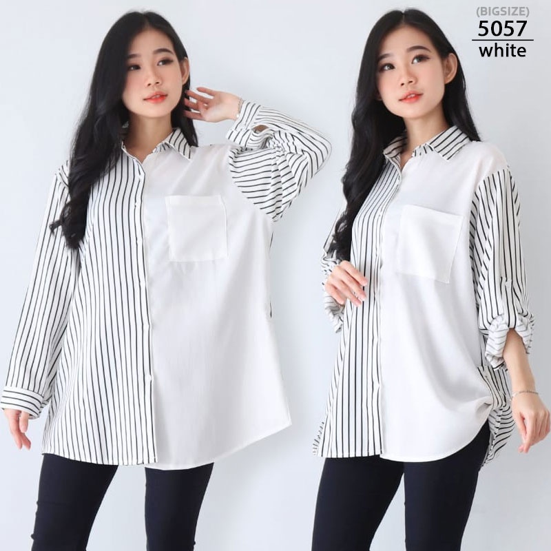 ARENA - Kemeja Wanita Big Size Salur