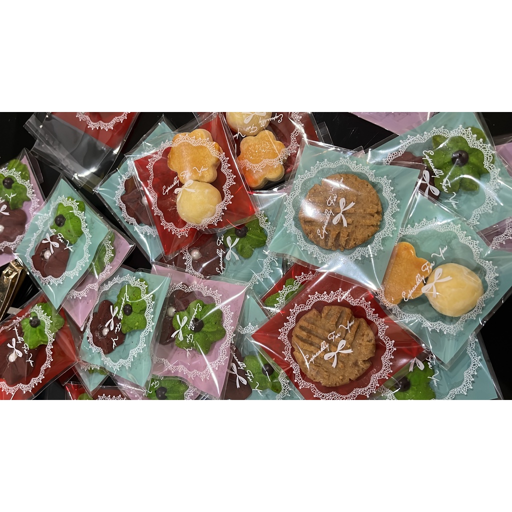 10 pcs OPP 10x10cm artistik satuan atau grosir kemasan untuk kue kering, kue, ikat rambut OPP10