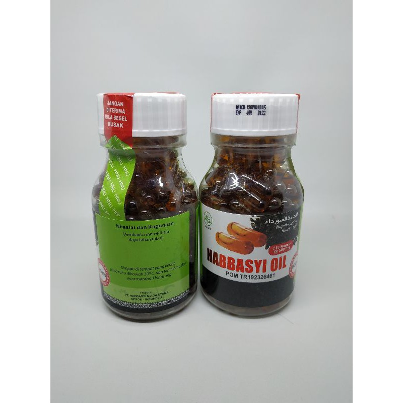 Habbatusauda  Habbasyi Oil 210 kapsul/ Kapsul Habbasyi 210 kapsul