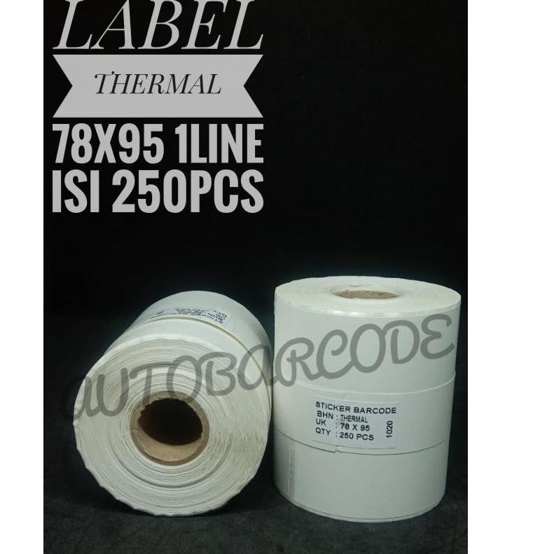 

Terbaik LABEL BARE THERMAL 78x95 1LINE ISI 250 PCS STICKER THERMAL BARE LABEL RESI SHOPEE XPRINTER ,