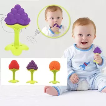 BABY TEETHER BUAH [TANPA PACKINGAN] / GIGITAN BAYI MODEL BUAH /BABY TOOTH TEETHER.