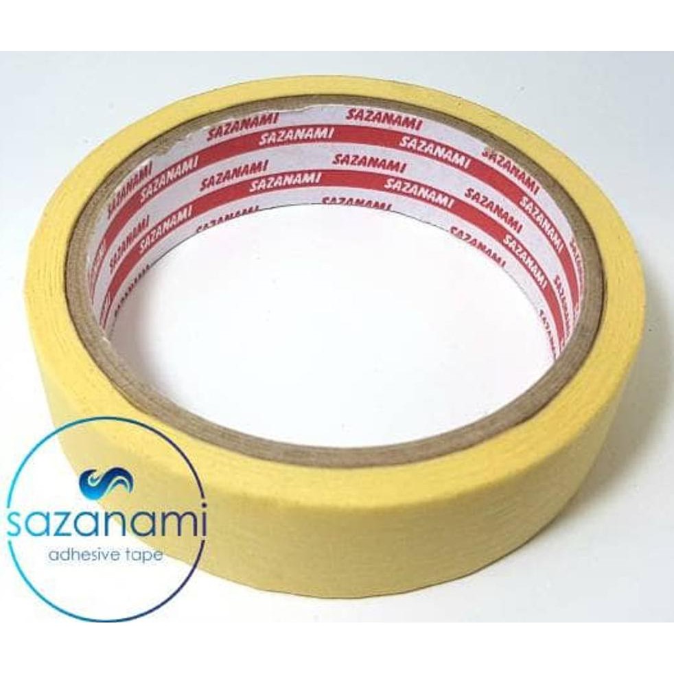 

TERMURAH lakban kertas masking 1 inch 24mm x 15m Sazanami