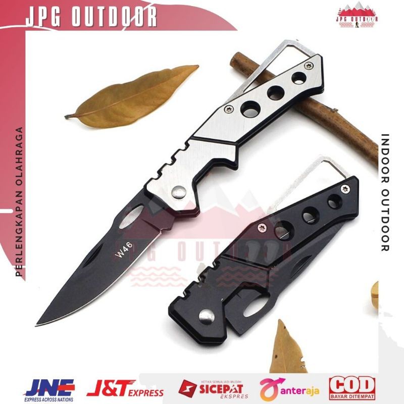 Pisau Saku Lipat Mini Portable Survival Tool Knife Serbaguna