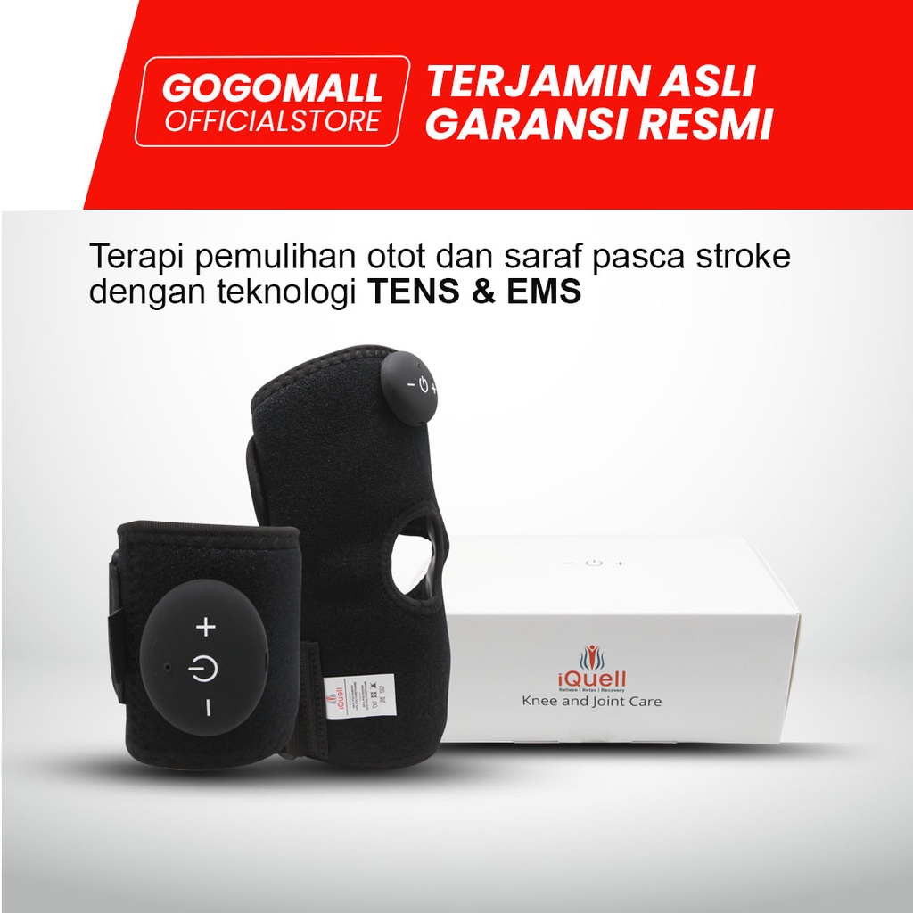 IQUELL KNEE & JOINT CARE ALAT TERAPI NYERI LUTUT TEKNOLOGI TENS & EMS