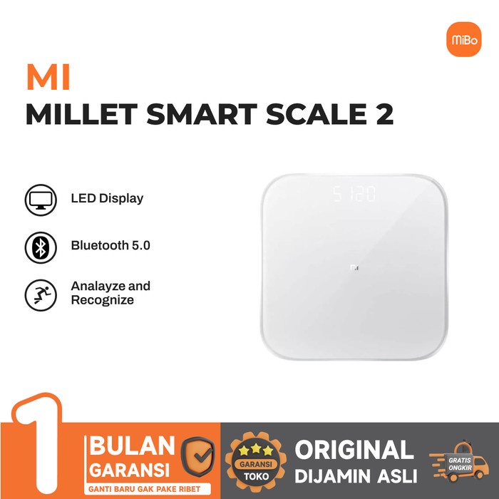 ✨COD✨ Mi Millet Smart Scale 2 Bluetooth 5.0 LED Display - Scale 2