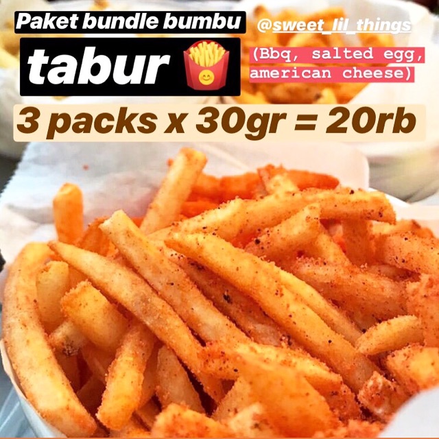 

PAKET BUNDLE BUMBU TABUR KENTANG GORENG AYAM CRISPY 3 packs
