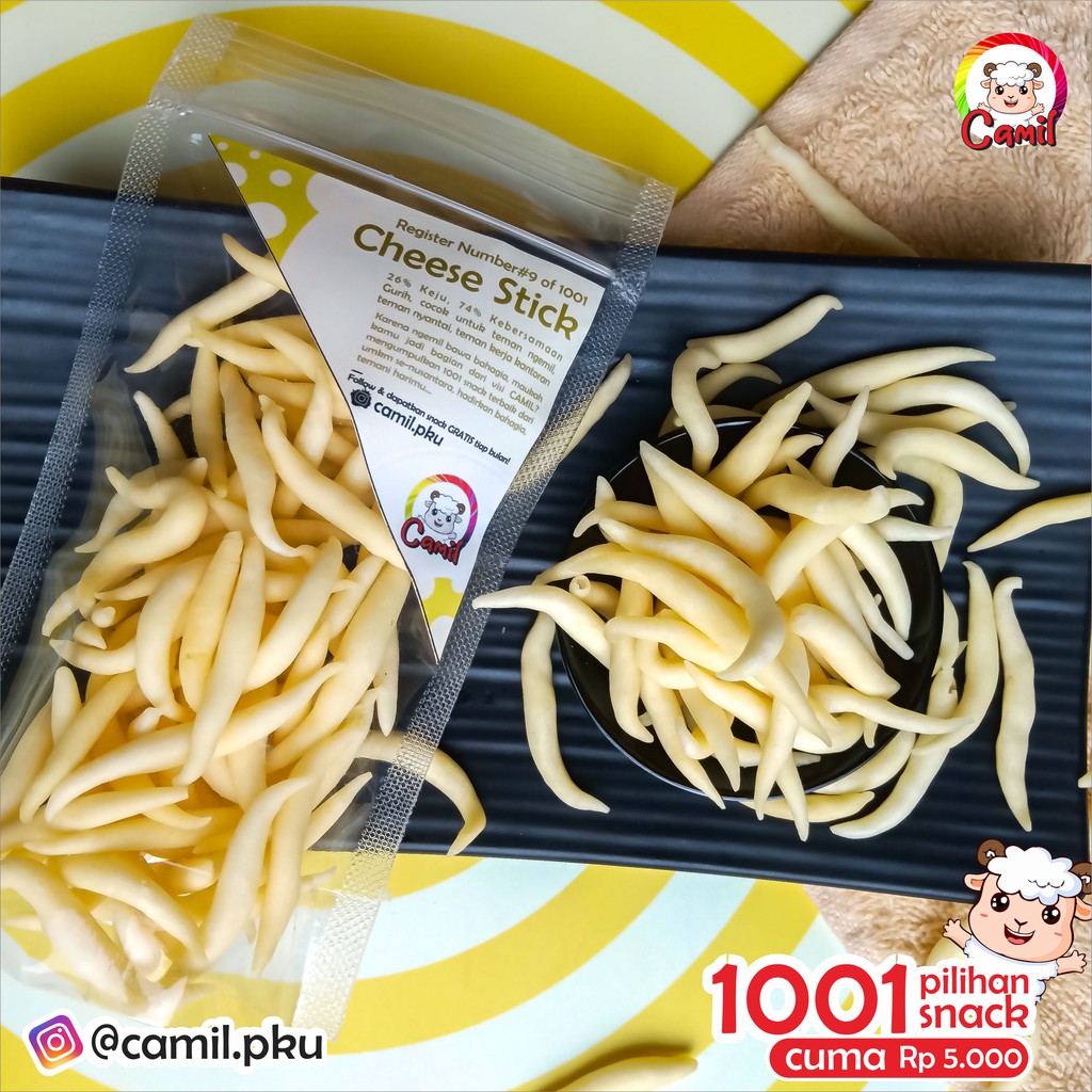 

[CAMIL REG.0009] CHEESE STICK , CEMILAN / SNACK STIK KEJU