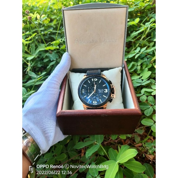 Alexandre Christie AC6280MC Chronograph semi automatic jam tangan pria bekas berkualitas