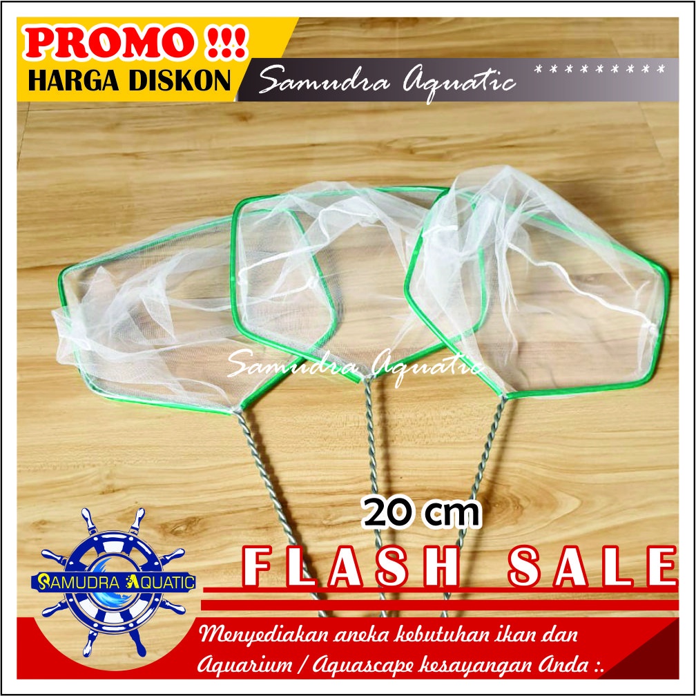 Serok BESI 20 CM / SEROK BESI KAWAT / Jaring Ikan / Seser Ikan | GRATIS PACKING KARDUS !!!