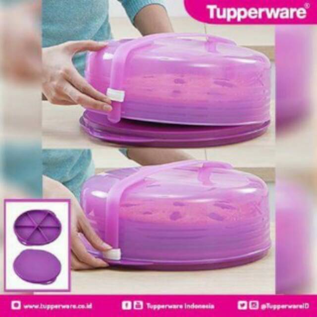 Cake taker bulat ungu