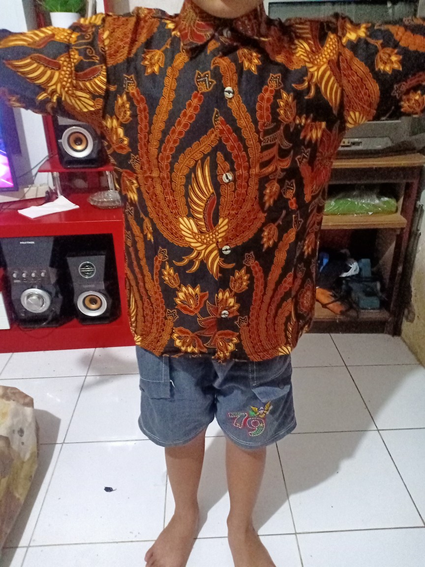 Flash Shale! Baju Batik Anak Cowok Bisa Cod Terbaru! Batik Anak Pria Ukuran 2-12 Tahun Pekalongan