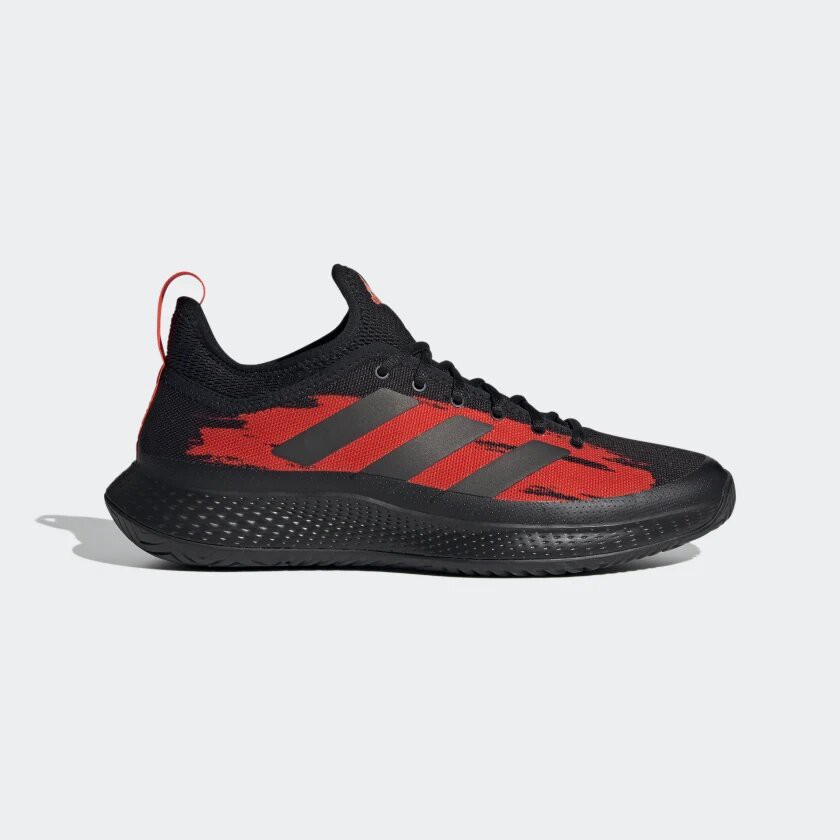 Sepatu Tenis Tennis Adidas Defiant Generation Multicourt Black Solar Red Original