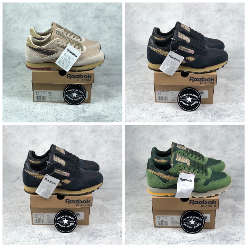 REEBOK CLASSIC UTILITY  BROWN NAVY GREEN