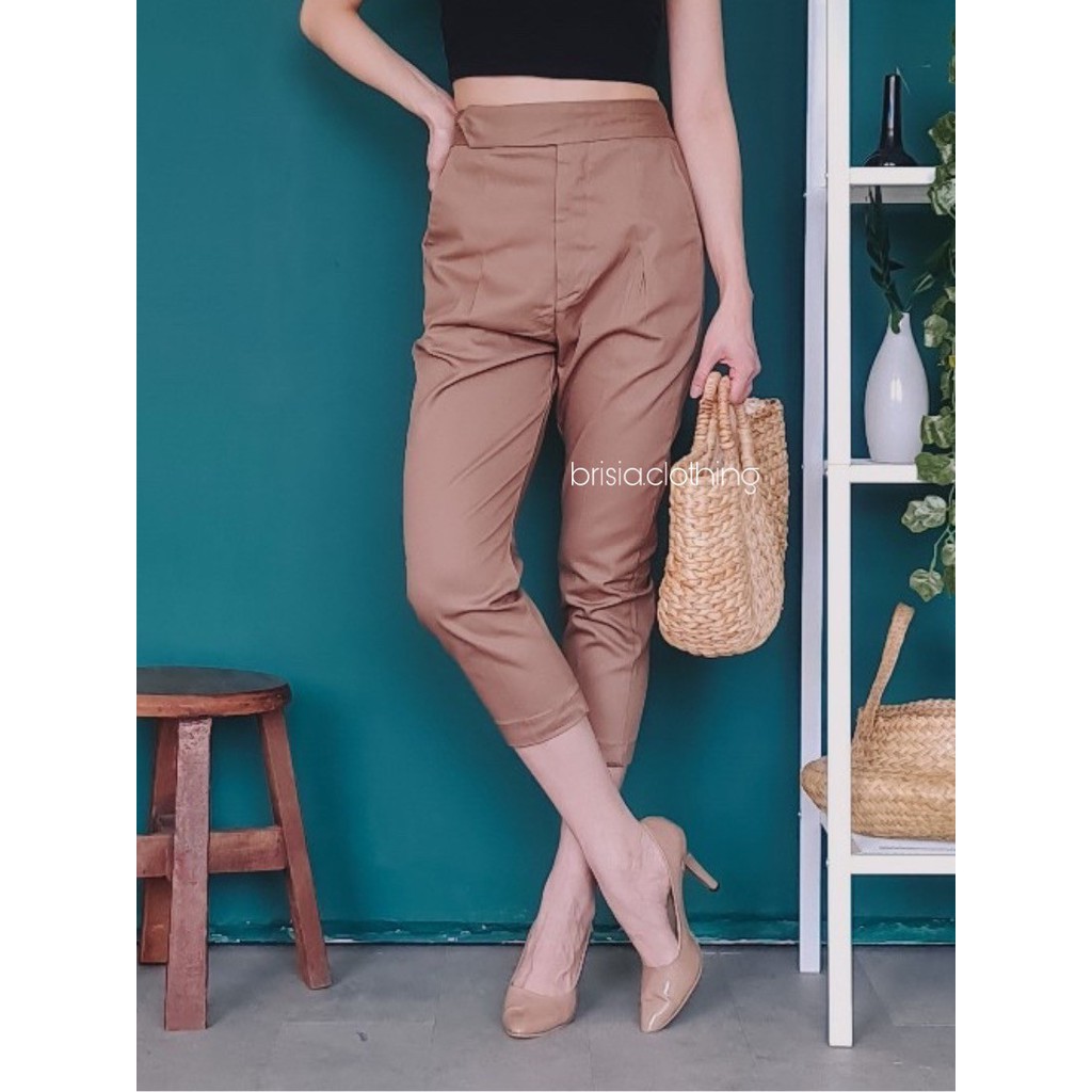 4 WARNA - MILLIE PANTS / Formal Pants Twill Strech Cotton Pants Formal Pants