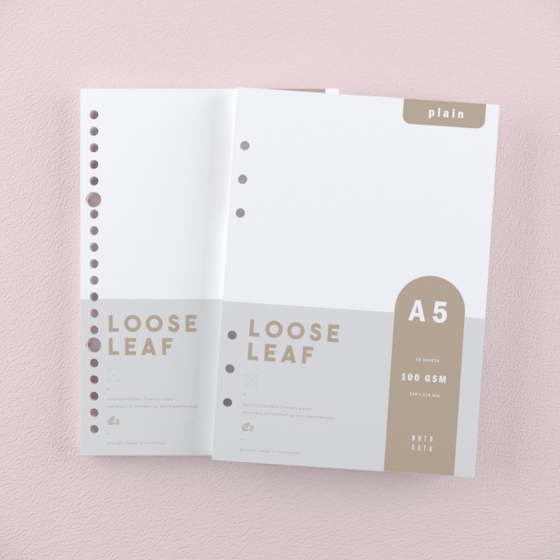 

A5 - Loose Leaf Plain Polos by Notokata