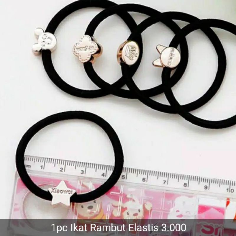 Ikat rambut mutiara korea 5pcs 1 set Fashion Hair Band kunciran rambut