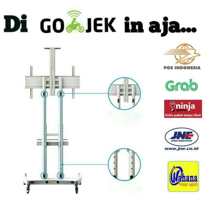 Bracket Stand TV WARNA PUTIH LIMITED EDITION 65&quot; AVA1600-60-1P