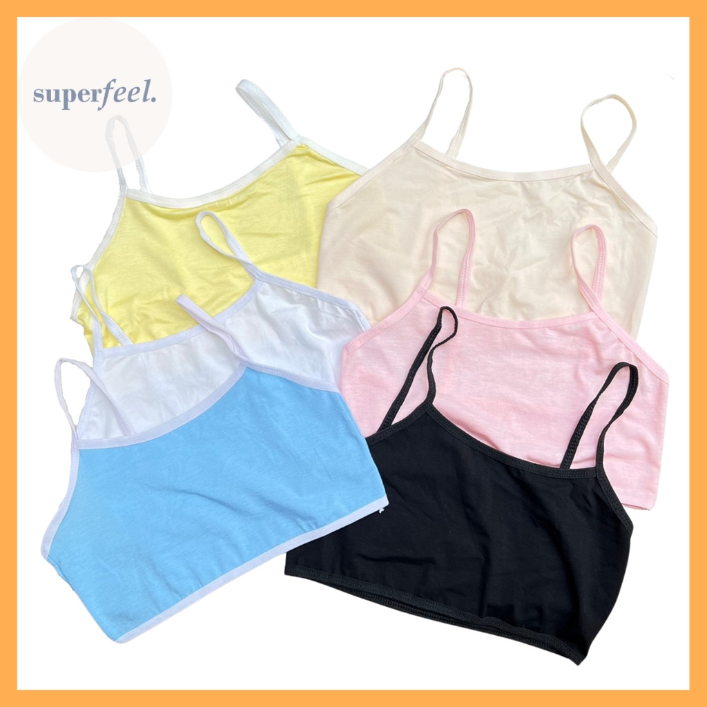 SFL MINI SET KATUN KAOS MURNI LEMBUT MINISET BRA MURAH ANAK PEREMPUAN KECIL SEKOLAH 810