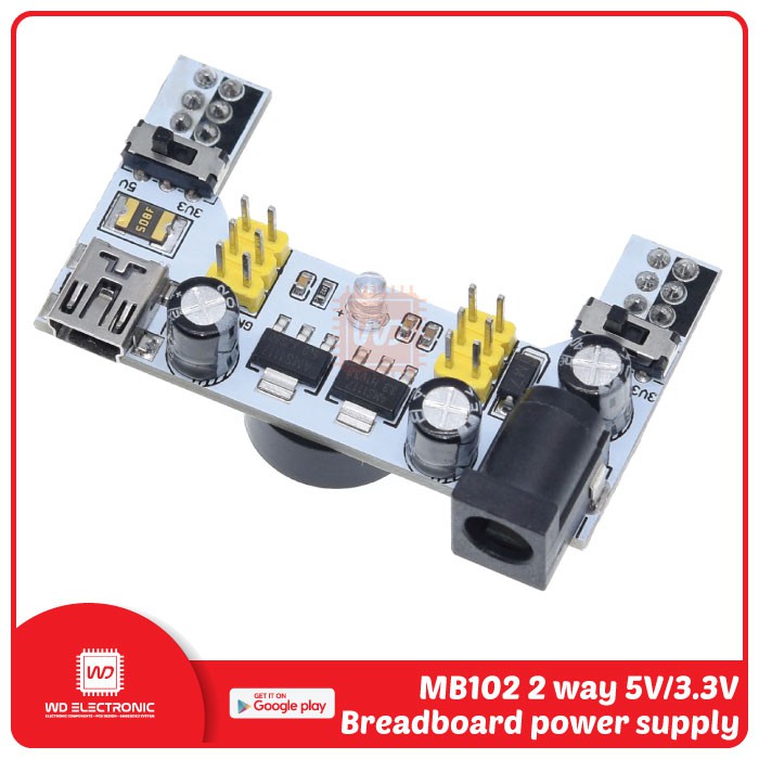 MB102 Breadboard Power Supply DC 6.5-12V MB102 White