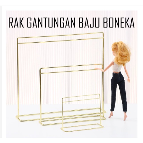 Rak Gantungan Baju Boneka Bjd 17 30 60 cm